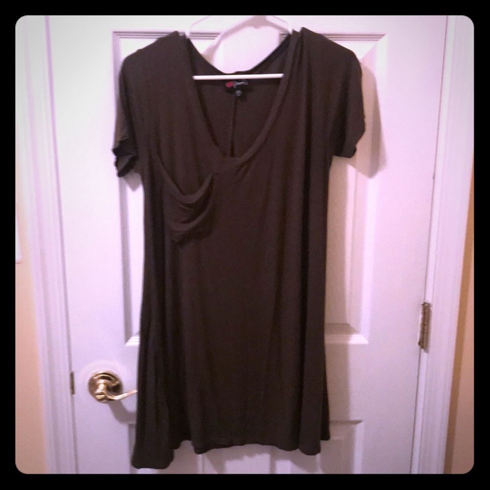 Dark army green dress